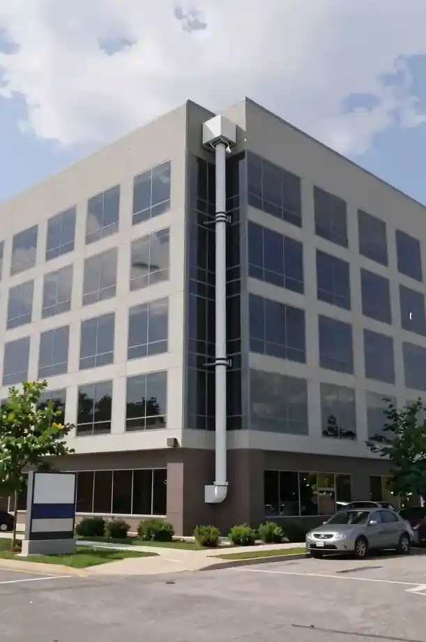 office building radon system installation